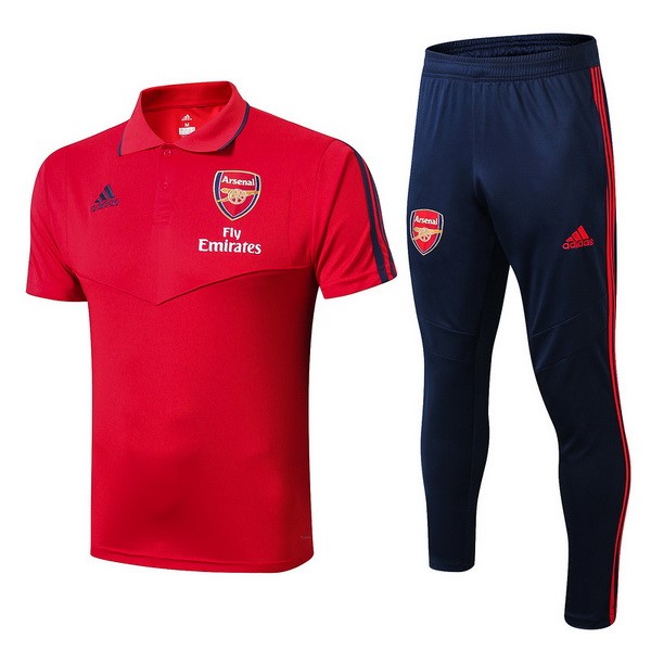 Polo Conjunto Completo Arsenal 2019 2020 Rojo Azul